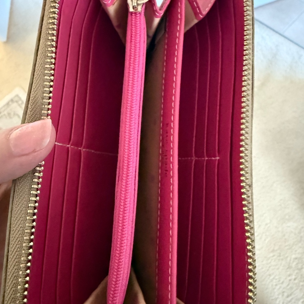 Kate Spade Gold Clutch with Metallic Finish - Picture 3 of 4